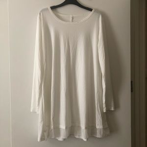 Plus Size White Tunic Top